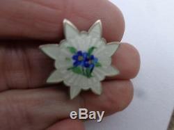 Vintage Floral Ect Enamel Sterling Norway Hallmarked Clip On Earrings Lot Of 5