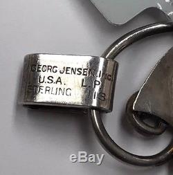 Vintage Georg Jensen Denmark 925 Sterling Silver Modernist Leaf Vine Bracelet