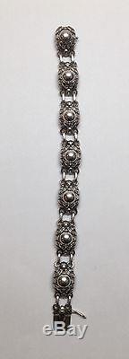 Vintage Georg Jensen Denmark Sterling Silver Link Bracelet #57 B, 1933-1944