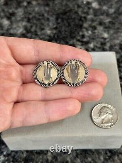 Vintage Georg Jensen Denmark Sterling Silver Modernist Retro Clip Earrings # 85