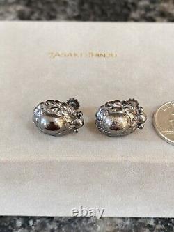 Vintage Georg Jensen Denmark Sterling Silver Modernist Retro Screw Earrings 34