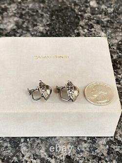 Vintage Georg Jensen Denmark Sterling Silver Modernist Retro Screw Earrings 34