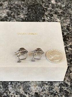 Vintage Georg Jensen Denmark Sterling Silver Modernist Retro Screw Earrings 34