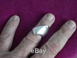 Vintage Georg Jensen Denmark Sterling Silver Modernist Ring Sz. 7.1643
