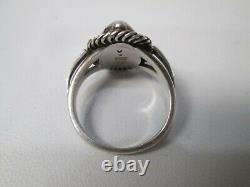 Vintage Georg Jensen Denmark Sterling Silver Ring Size 9 1A