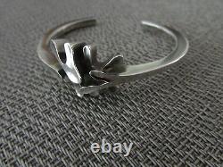 Vintage Georg Jensen Denmark Sterling Silver cuff Bracelet #A112