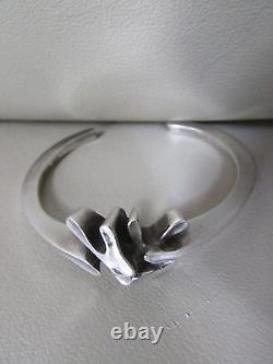 Vintage Georg Jensen Denmark Sterling Silver cuff Bracelet #A112