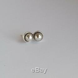 Vintage Georg Jensen Silver 925s Stud Earrings #8 By HARALD NIELSEN