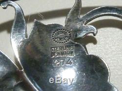 Vintage Georg Jensen Sterling Silver Danish Denmark # 274 Brooch Pin