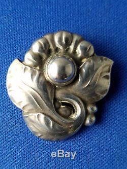 Vintage Georg Jensen Sterling Silver Pin Brooch #71
