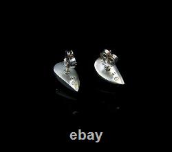 Vintage Georg Jensen Sterling Silver Stud Earrings Scandinavian Jewelry