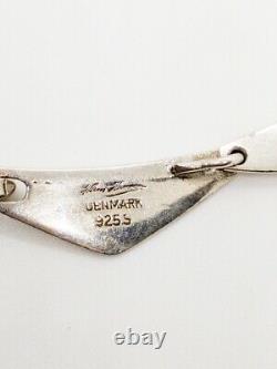 Vintage Hans Hansen Peak Sterling Silver Link Necklace Danish