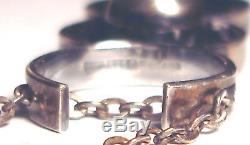 Vintage KK KALEVALA KORU Sterling 925 3 Ring ORB 23 MODERNIST NECKLACE Finland