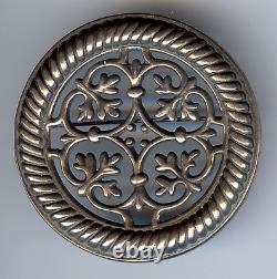 Vintage Kalevala Koru Finland Ornate Sterling Silver Round Pin Brooch