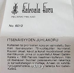 Vintage Kalevala Koru art nouveau, 75th anniversary Finland necklace