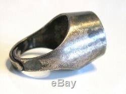 Vintage Modernist Teal Enamel D-a Uni David Andersen Mod Dot Norway Ring 925 S