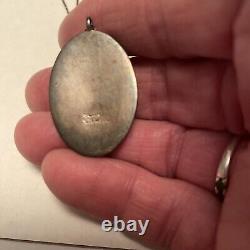 Vintage NIB Sterling Silver Australian Opal Necklace