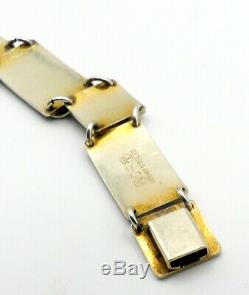 Vintage Norway D-A (David Andersen) sterling silver enamel bracelet 7 ½ L