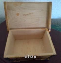 Vintage Norwegian, traditional Scandinavian Rosemaling Wooden Trinket/Jewel Box