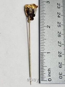 Vintage One Of A Kind Pearl, In A Gold Dragon Stick Pin Hat Pin Rare P. S. Co