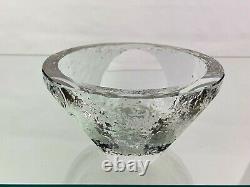 Vintage Orrefors Scandinavian Faceted Glass Ice Bowl (Trinkets Jewelry Candy)