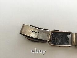 Vintage Scandinavian Retro Modern 830 Silver Link Bracelet By Hugo Grun, Denmark
