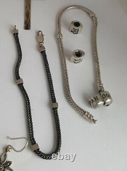 Vintage Scandinavian Silver Jewelry Set 95gr 17 pieces