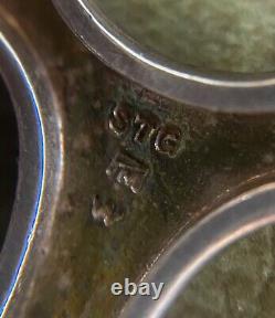 Vintage Scandinavian Sterling Silver Link Bracelet SIGNED PM W