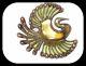 Vintage Signed DAVID ANDERSEN NORWAY STERLING 925 ENAMEL Bird of Paradise BROOCH