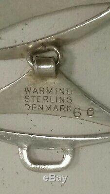 Vintage Sterling Silver 1960's Modernist Bracelet Signed by Warmind Denmark Poul