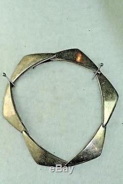Vintage Sterling Silver Hans Hansen Peak Bracelet #238 Denmark