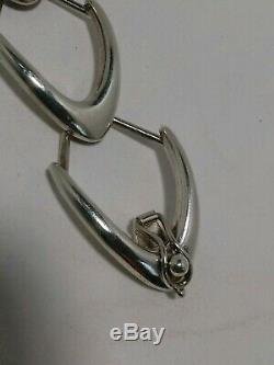 Vintage Sterling Silver Modernist Bracelet Signed by AJ Denmark Arne Johansen
