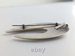 Vintage TAXCO 925 Silver Abstract Brooch/Pendent Post Modern Scandinavian Style