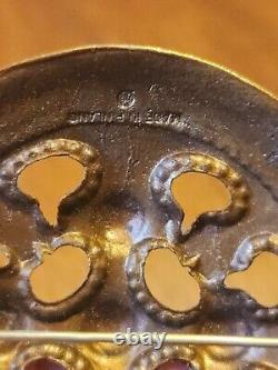 Vintage Viking Celtic Bronze Brooch Pin By Kalevala Koru Finland