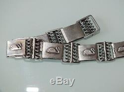 Vintage Wilens Skønvirke Denmark Silver Sterling Bracelet 32 gr