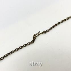 Vtg Finnish Bronze Jewelry Vuorisalmi Finland Necklace Chain Pendant 1970s