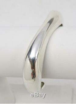 Vtg Georg Jensen Minas Spiridis Sterling Modernist Cuff Bracelet #456 Denmark