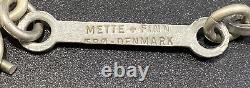 Vtg METTE + FINN Scandinavian MCM 60s Metal Statement Necklace Denmark Brutalist