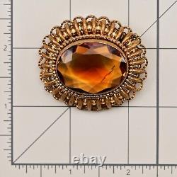 WEST GERMANY Original Vintage Brilliant Cut Soviet Era Estate Pendant Brooch Pin